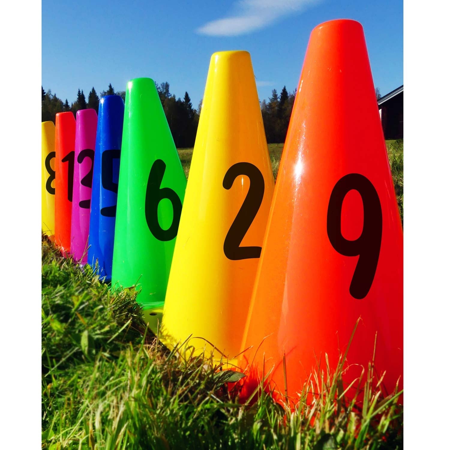 Number cones 23 cm - Set 1-10
