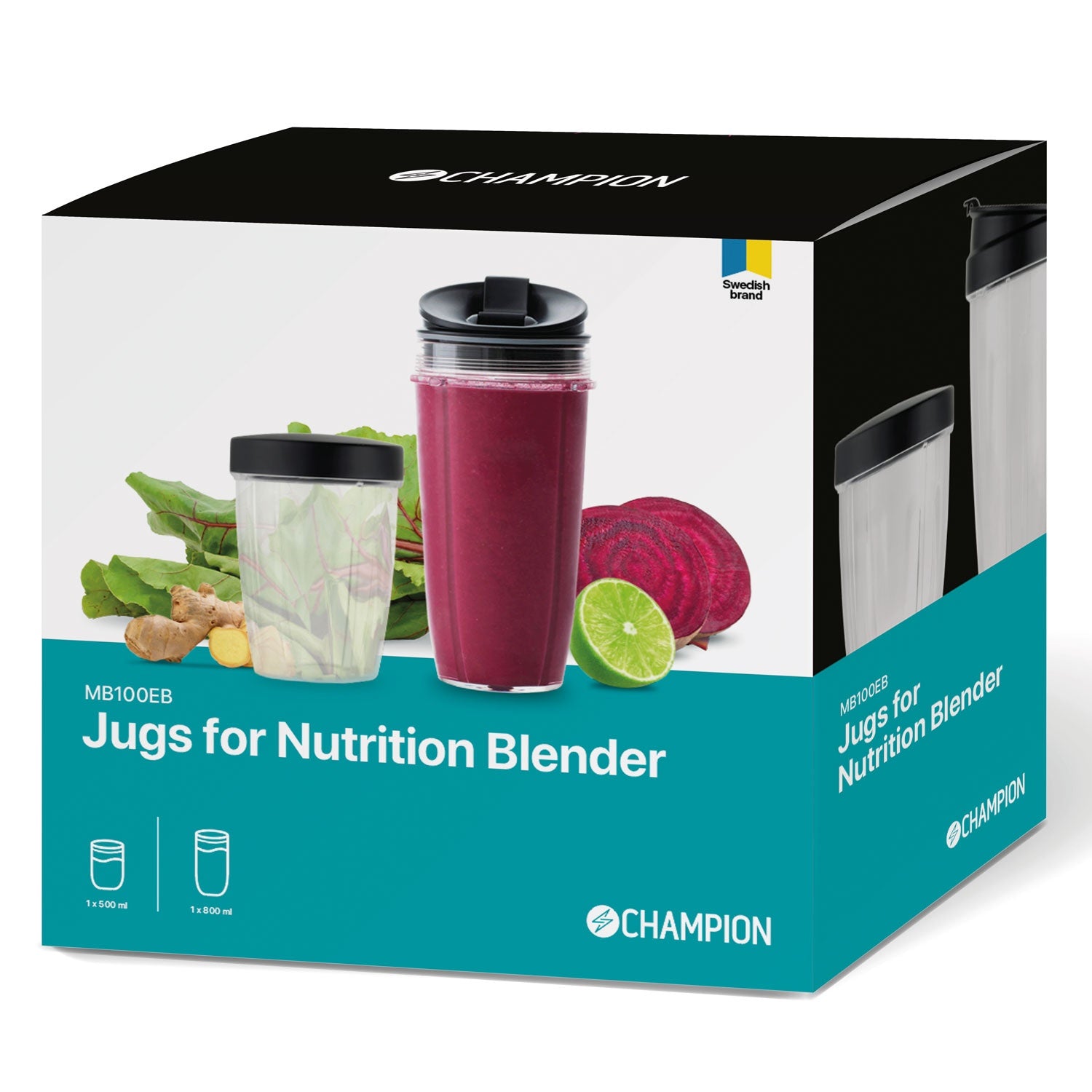Nutrition Blender Extra Bottle 2-pack MB100/NB500