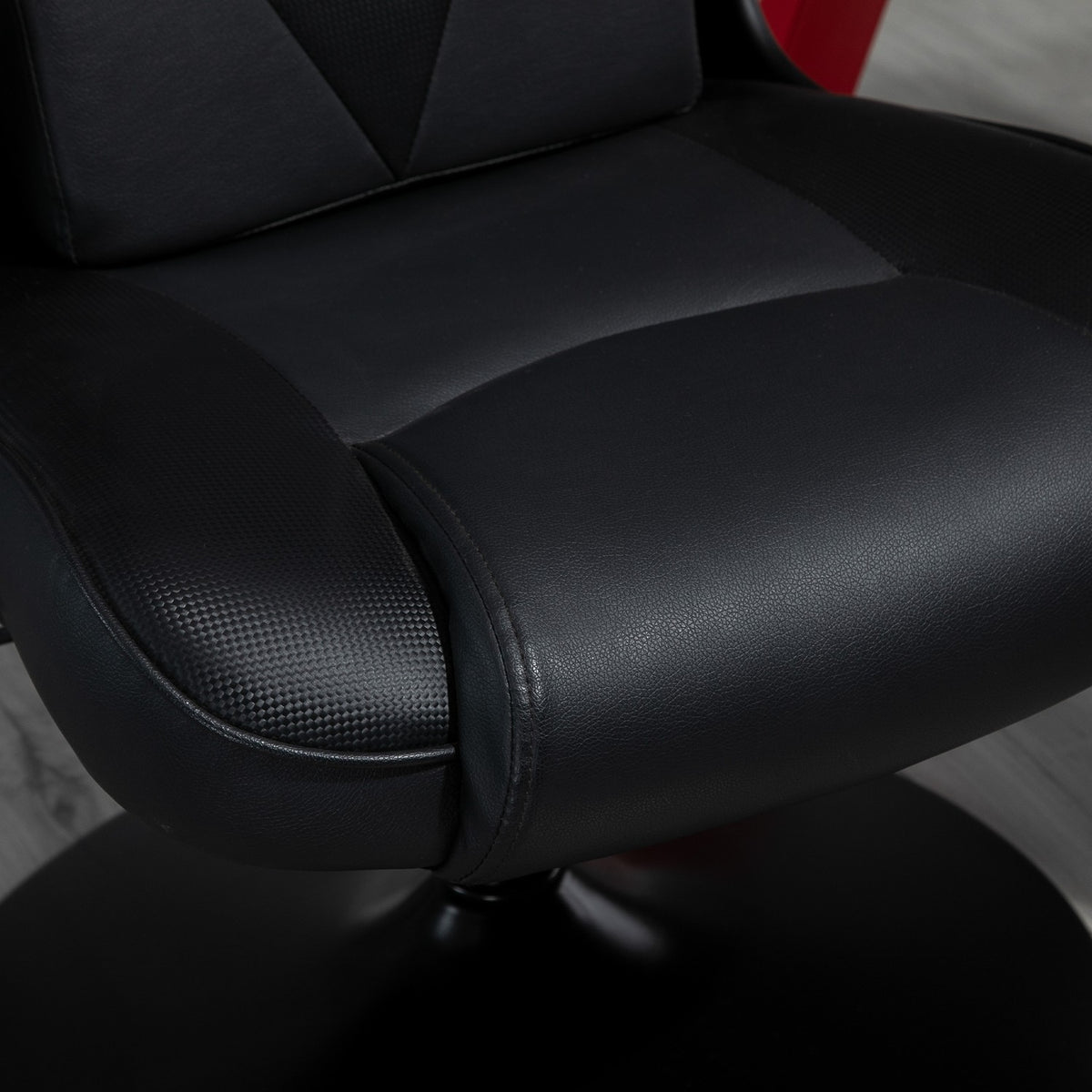 Office Chair, Desk Chair, Gaming Chair, Ergonomic With Rocker Function, Height-Adjustable Padded Seat, Black