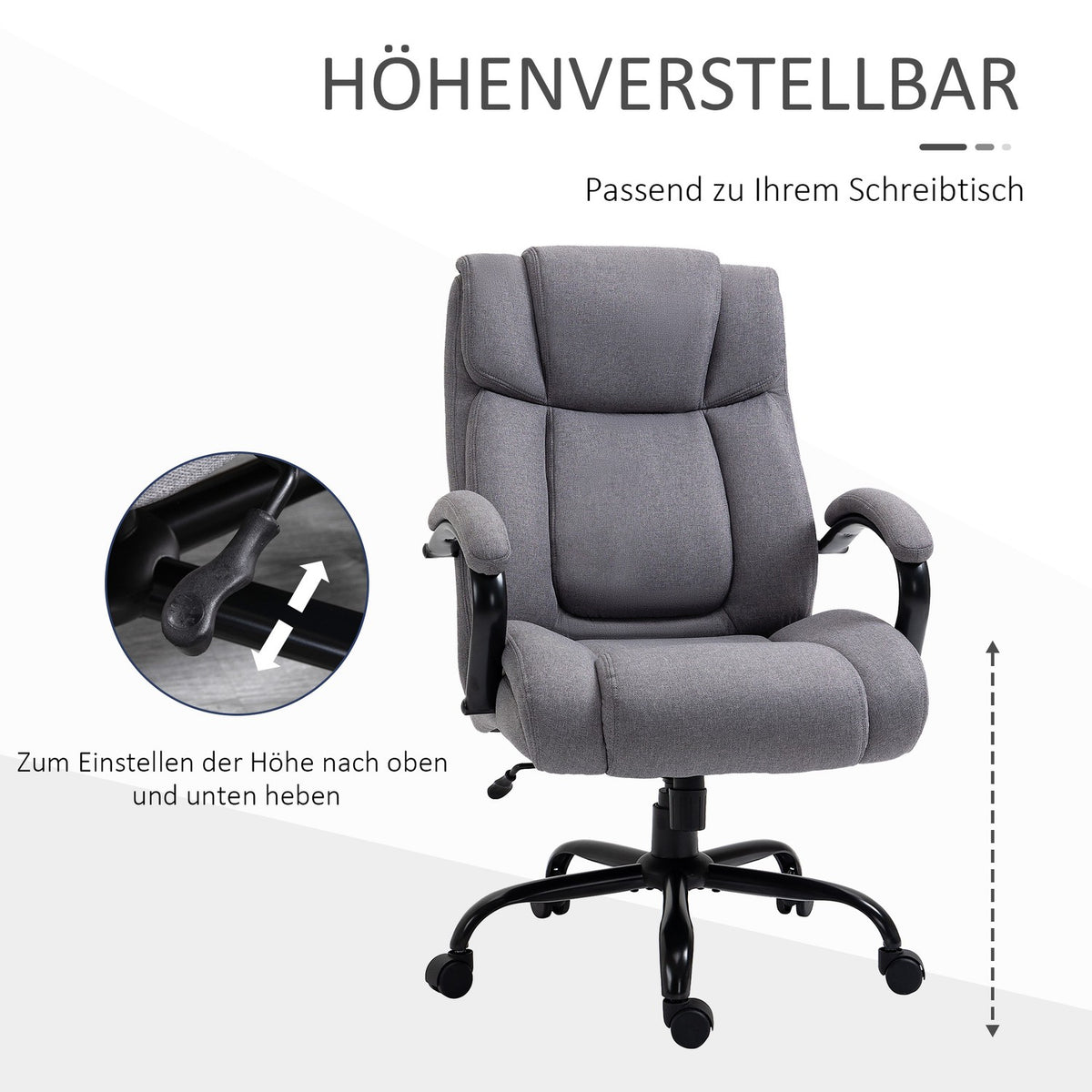 Office Chair Desk Chair Gaming Chair Swivel Chair Rocker Function Thick Padded Ergonomic Chair Load Capacity 220 Kg