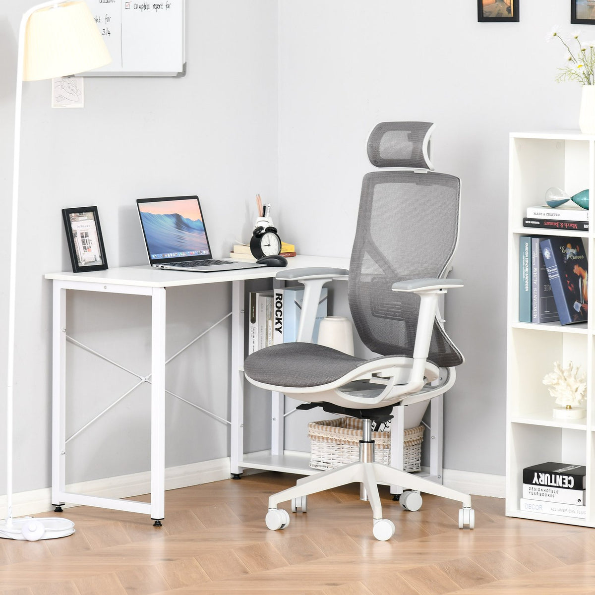 Office Chair Desk Chair Swivel Chair Gaming Chair With Headrest Lumbar Cushion 3D Armrest 3 Levels 360° Swivel Wheels Height Adjustable Ergonomic