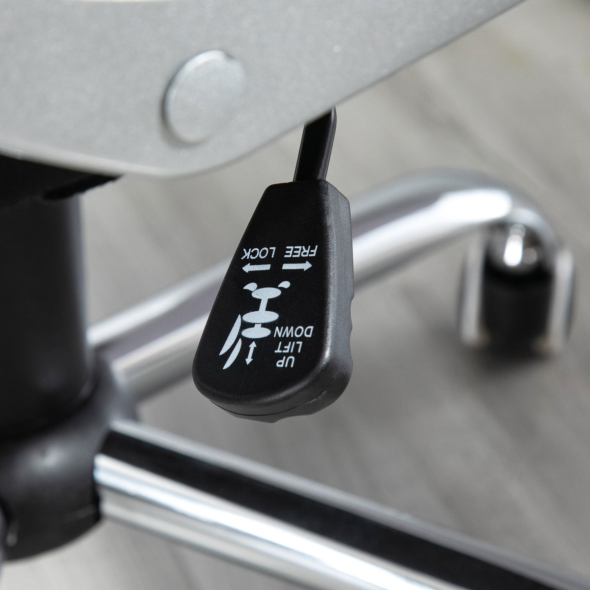 Office Chair Desk Chair With 360° Rotation, Ergonomic, Rocker Function, Height Adjustable, Black Linen, 64X75X111-121 Cm