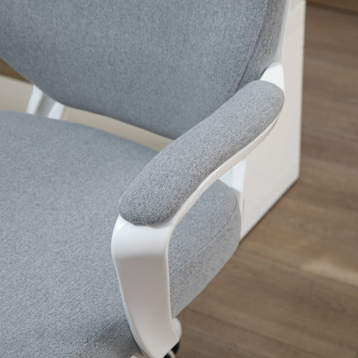 Office Chair Desk Chair With Rocker Function Backrest Height Adjustable Thick Padded Ergonomic 360° Swivel Wheels Polyester Nylon Pp