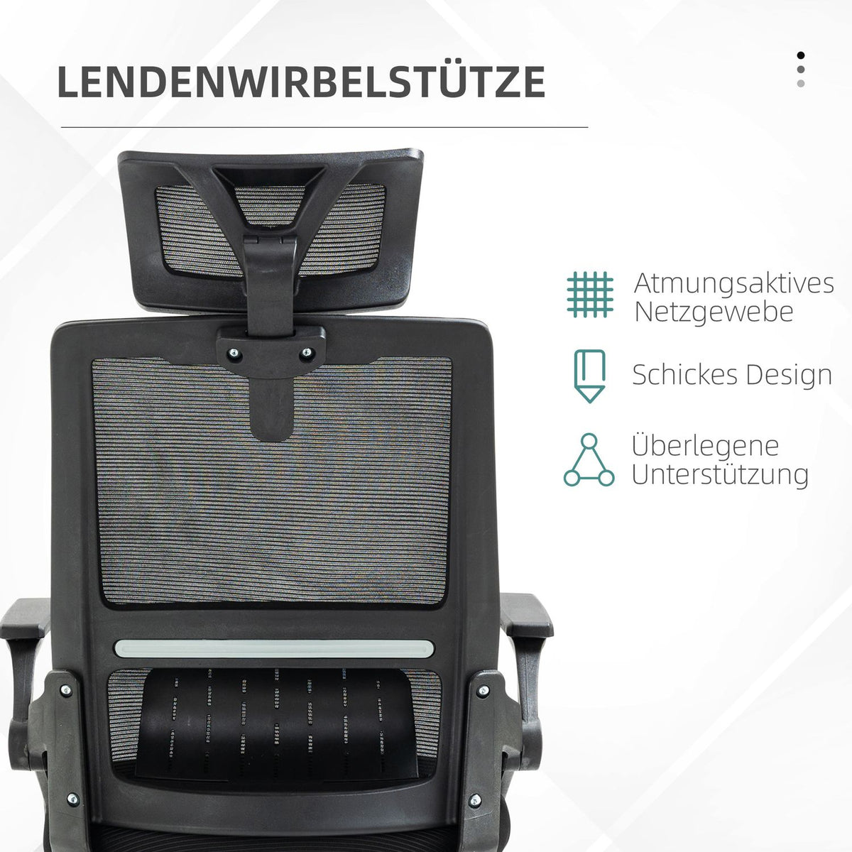Office Chair Ergonomic Desk Chair Adjustable Headrest Armrest Height Adjustable Computer Chair Swivel Chair Rocker Function