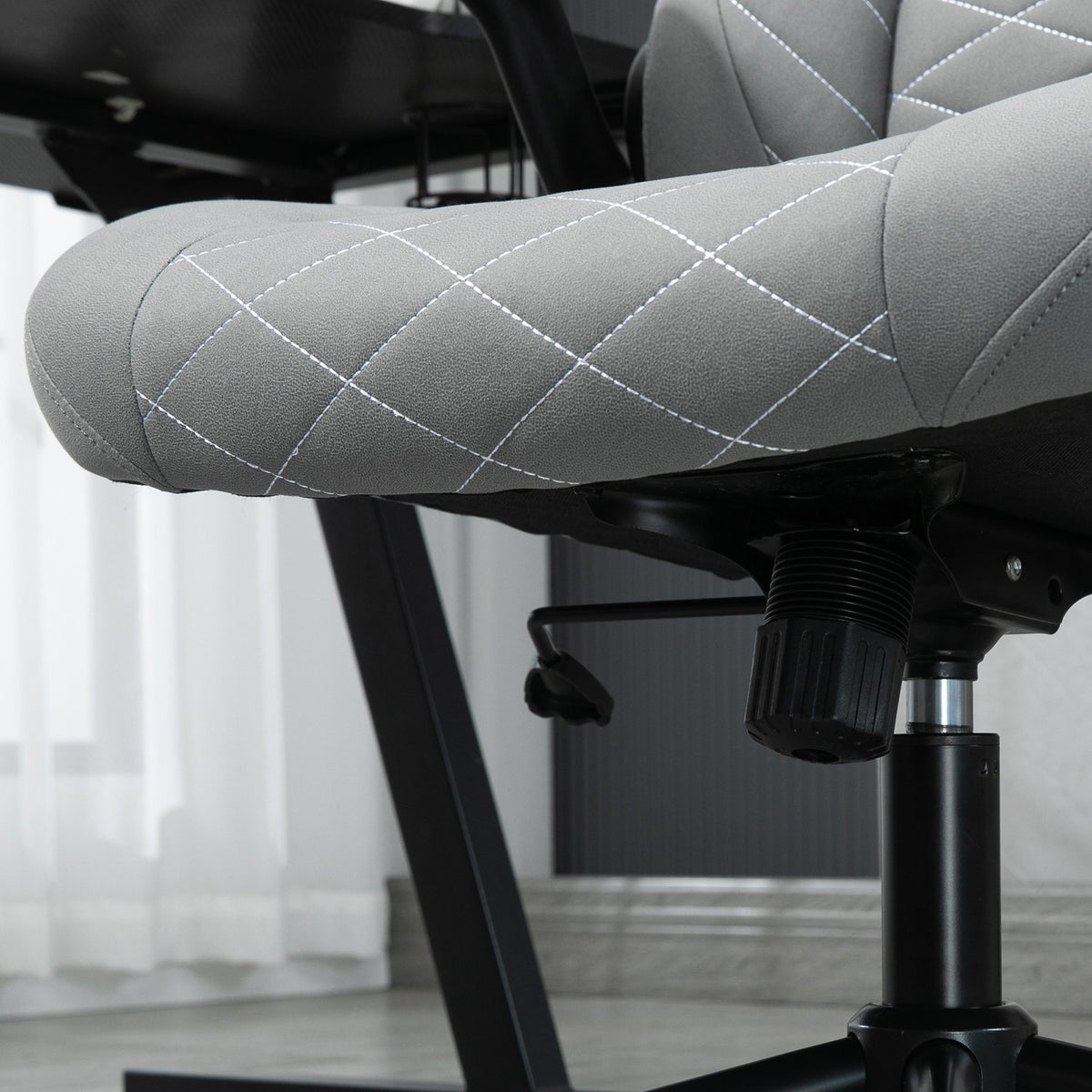 Office Chair, Ergonomic Desk Chair, Computer Chair With Rocker Function, Adjustable Armrests, Swivel Chair With Soft Cushion