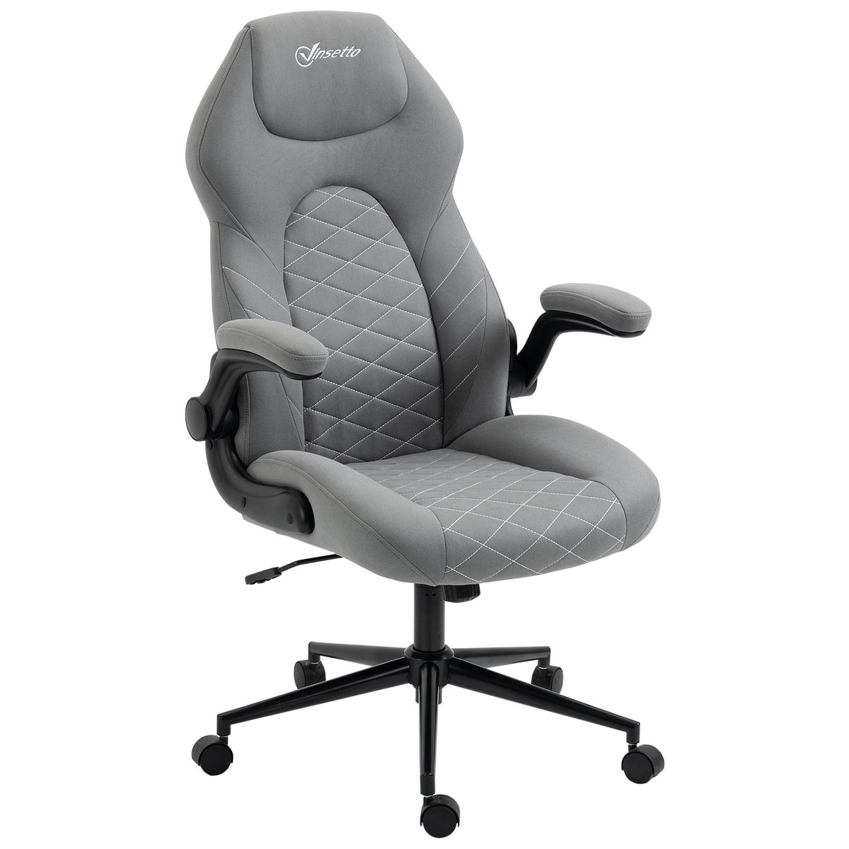 Office Chair, Ergonomic Desk Chair, Computer Chair With Rocker Function, Adjustable Armrests, Swivel Chair With Soft Cushion