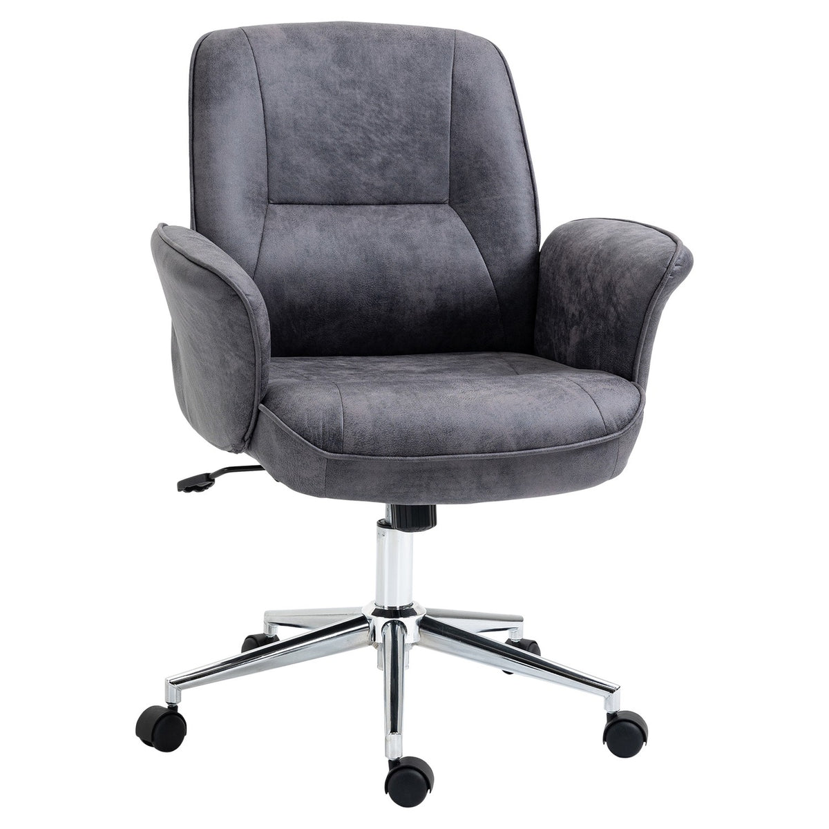 Office Chair Ergonomic Desk Chair With Rocker Function, Height Adjustable, Load Capacity Up To 120Kg, 67X69X92-102Cm
