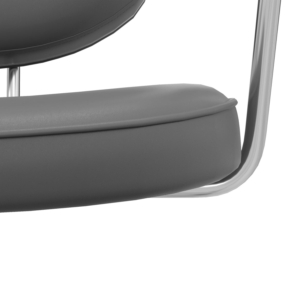 Office Chair Rocker Function, Imitation Leather Look, Height Adjustable 82-92Cm, Wheels, Up To 120Kg, Swivel Chair