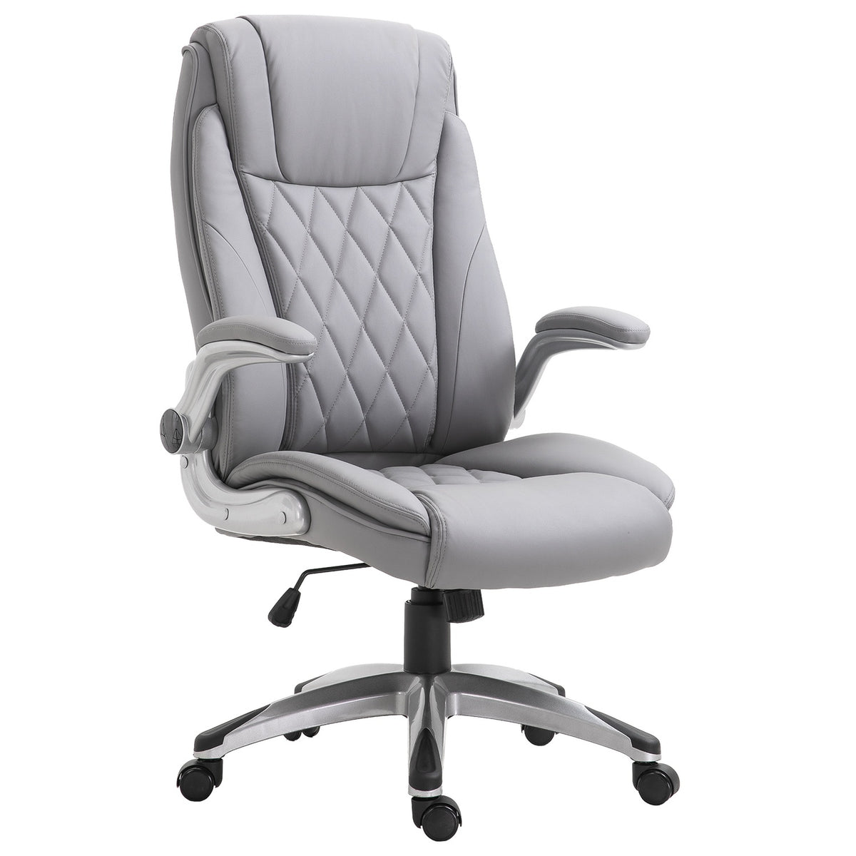 Office Chair, Swivel Chair, Computer Chair, Ergonomic, Rocker Function, Height Adjustable, Headrest, Armrests, Faux Leather