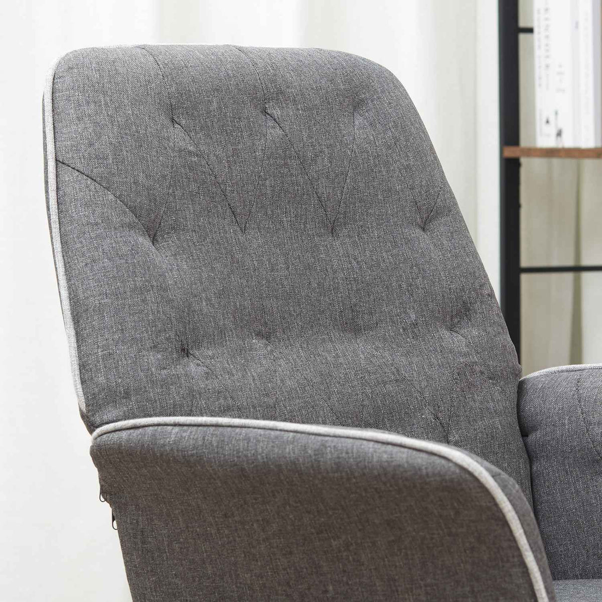 Office Chair Swivel Chair Home Office Chair With Rocker Function, Height Adjustable, 66X69X89.5-97 Cm