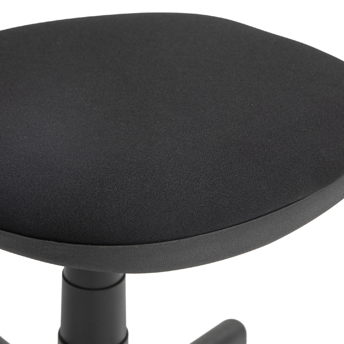 Office chair, armless design, low back, rollable, swivel, black