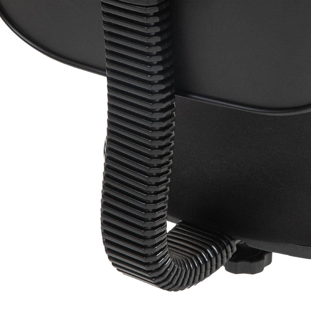 Office chair, armless design, low back, rollable, swivel, black