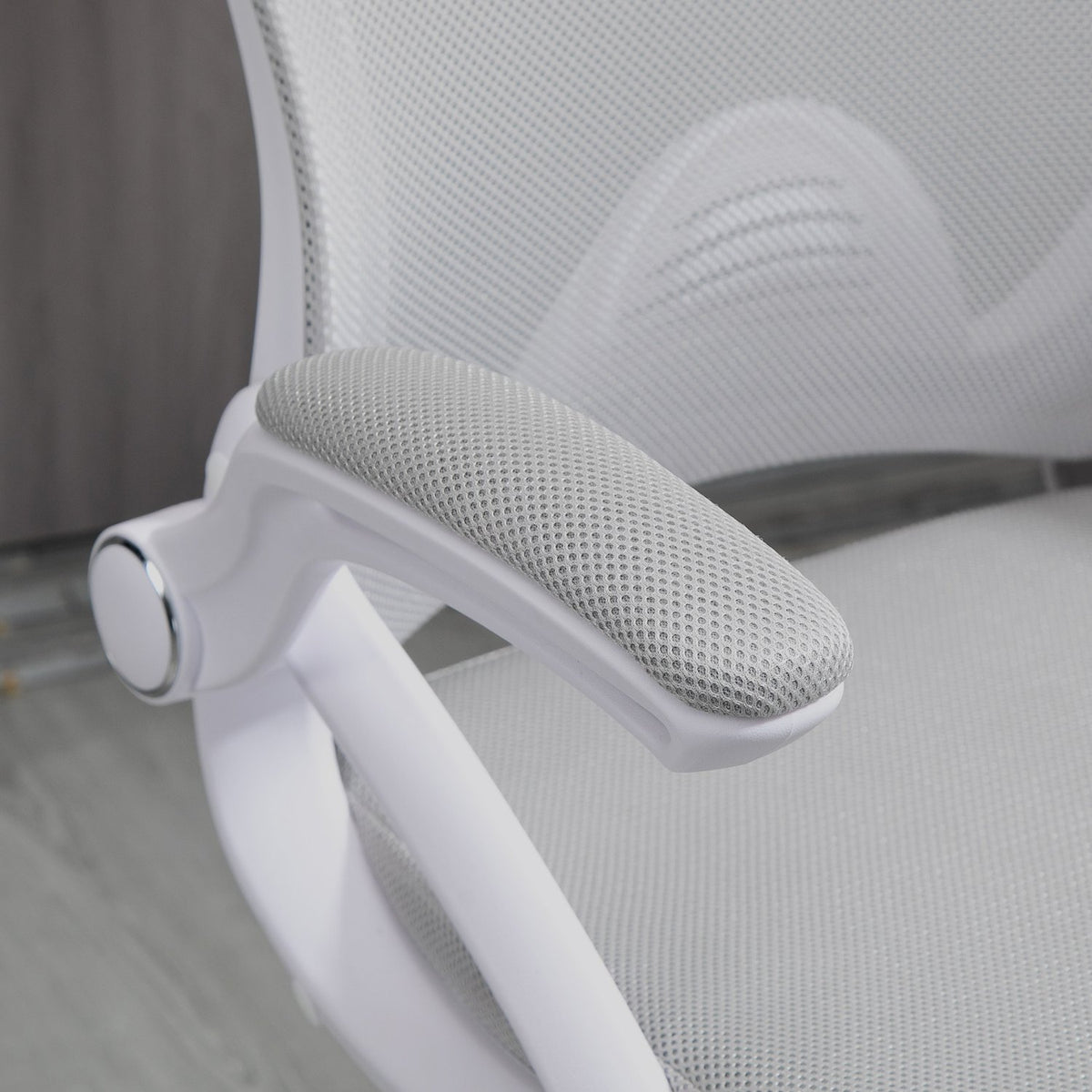 Office chair, desk chair, standing function, with footrest, swivel seat, steel, black, 64 x 60 x 106-126 cm