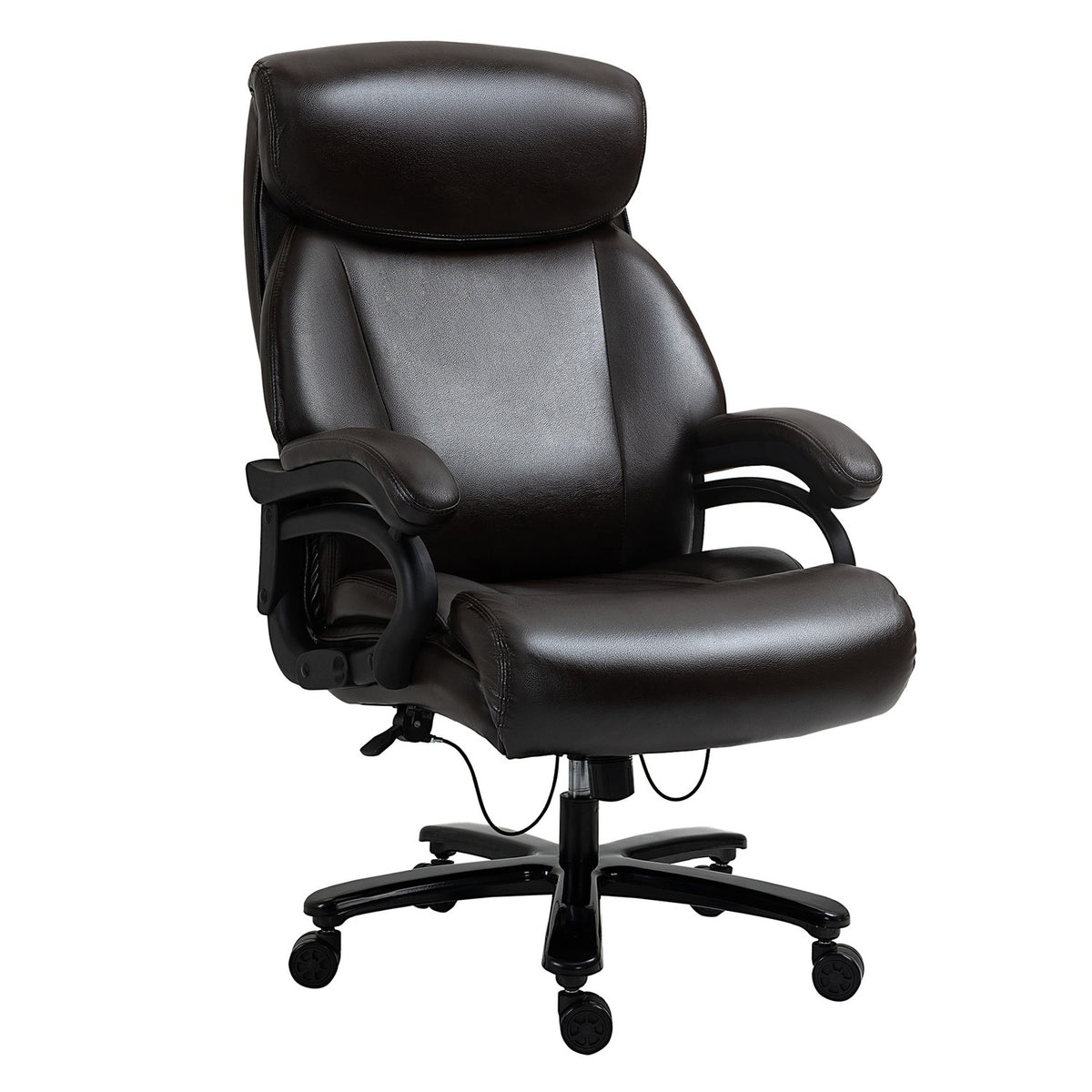 Office chair, executive chair, gaming chair, ergonomically height-adjustable with rocker function, thick padding, load capacity up to 180 kg