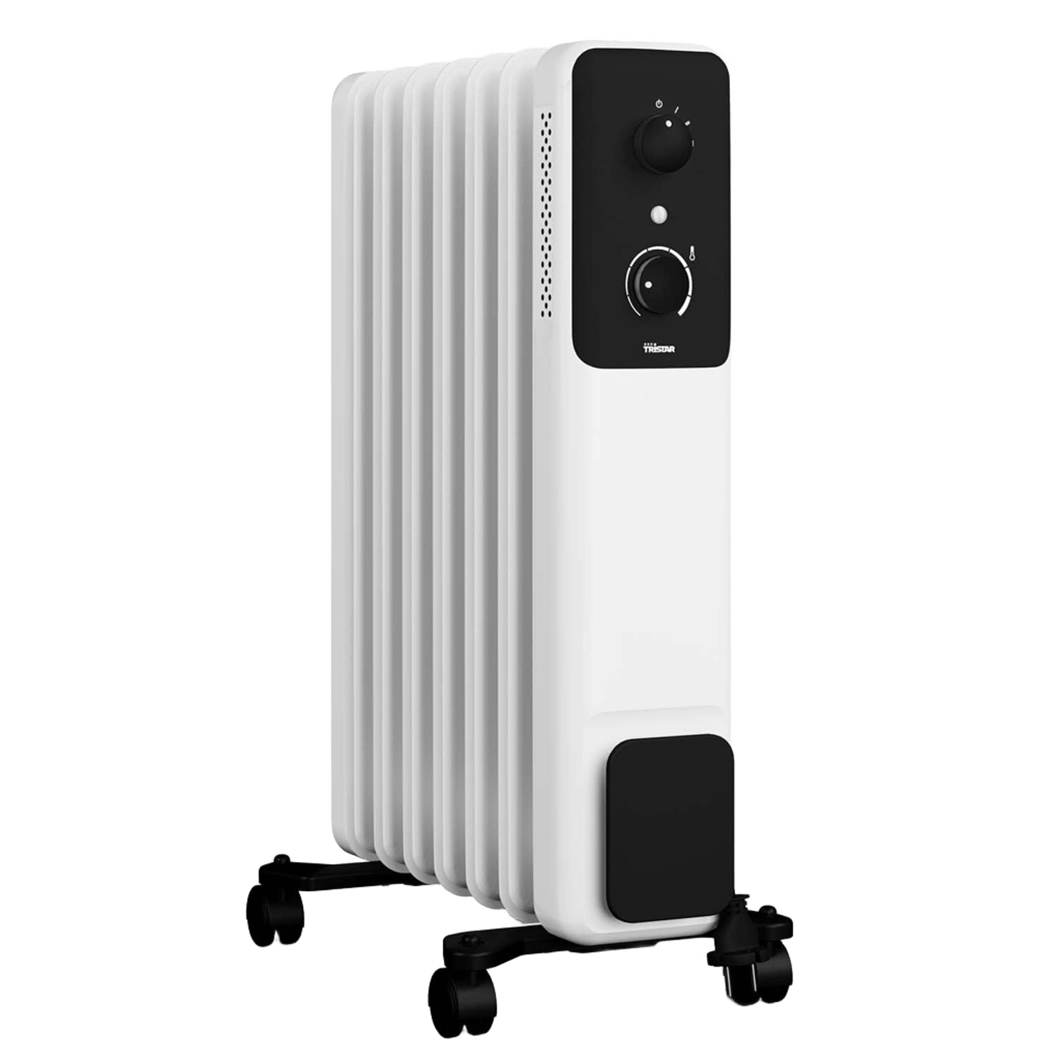 Oil-Filled Radiator Heater, 1500W, Adjustable Thermostat
