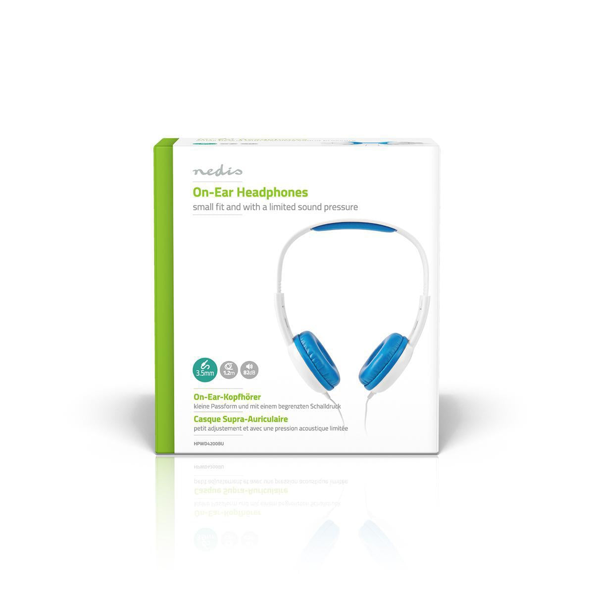 On-Ear Wired Headphones | 3.5 mm | Cable length: 1.20 m | 82 dB| Blue