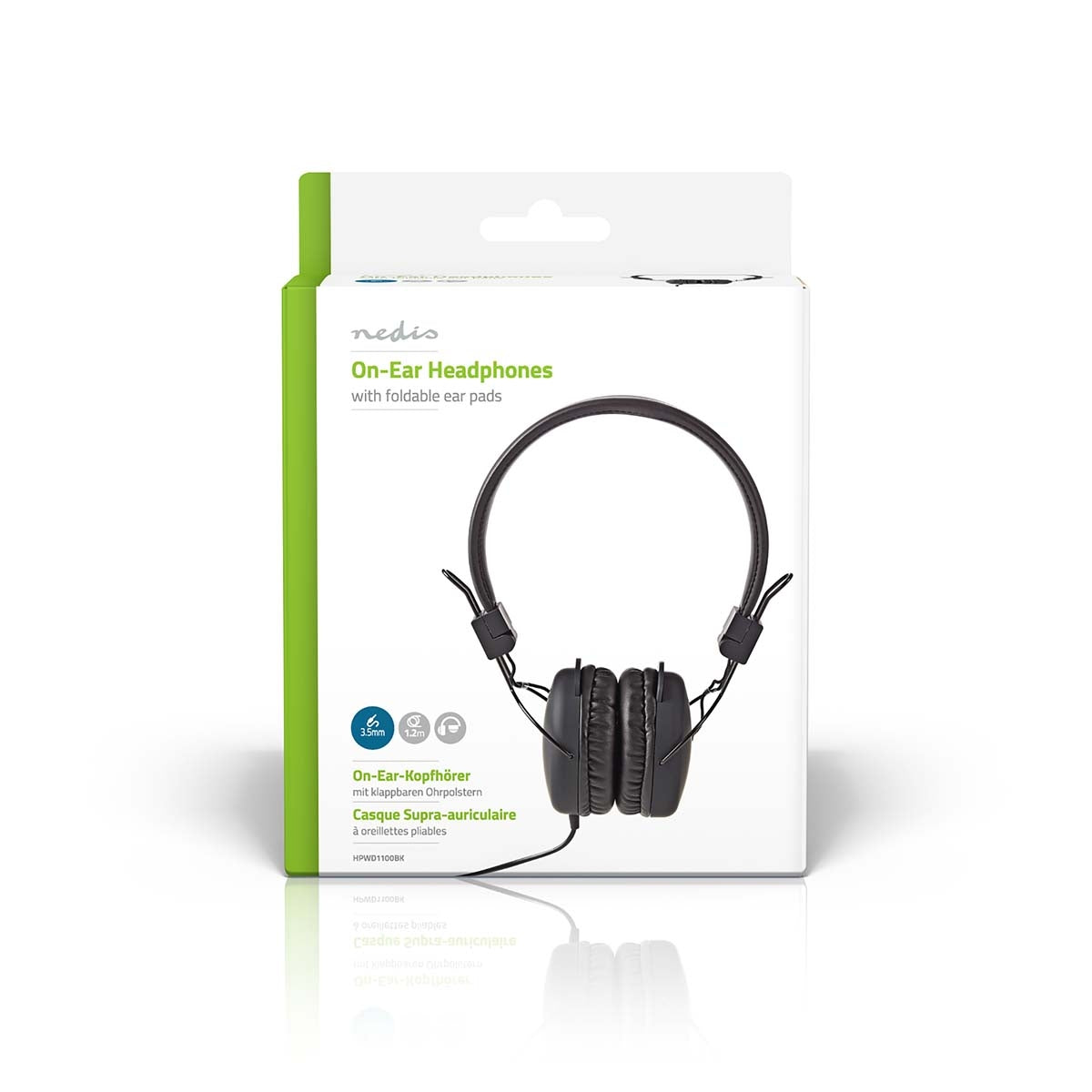 On-Ear Wired Headphones | 3.5 mm | Cable length: 1.20 m | Black