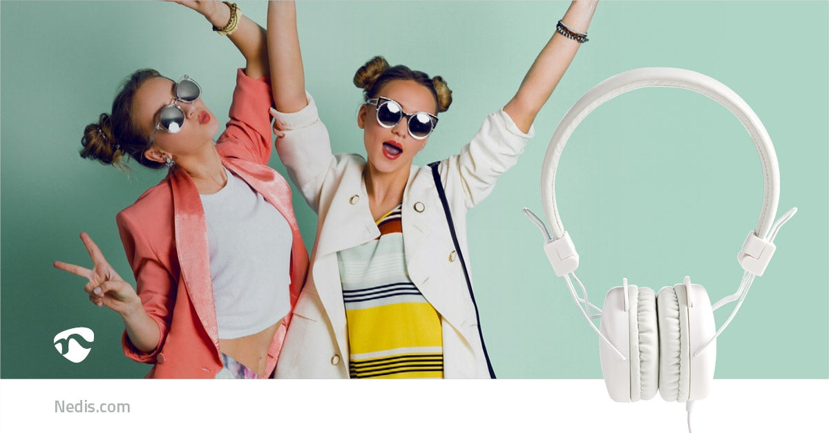 On-Ear Wired Headphones | 3.5 mm | Cable length: 1.20 m | White