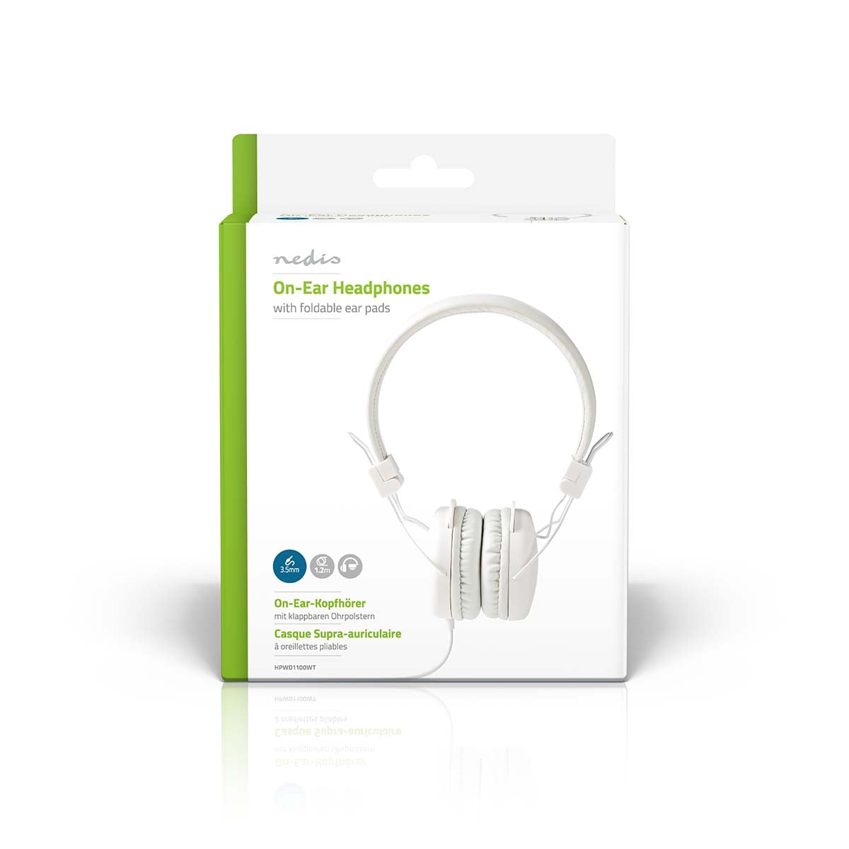 On-Ear Wired Headphones | 3.5 mm | Cable length: 1.20 m | White