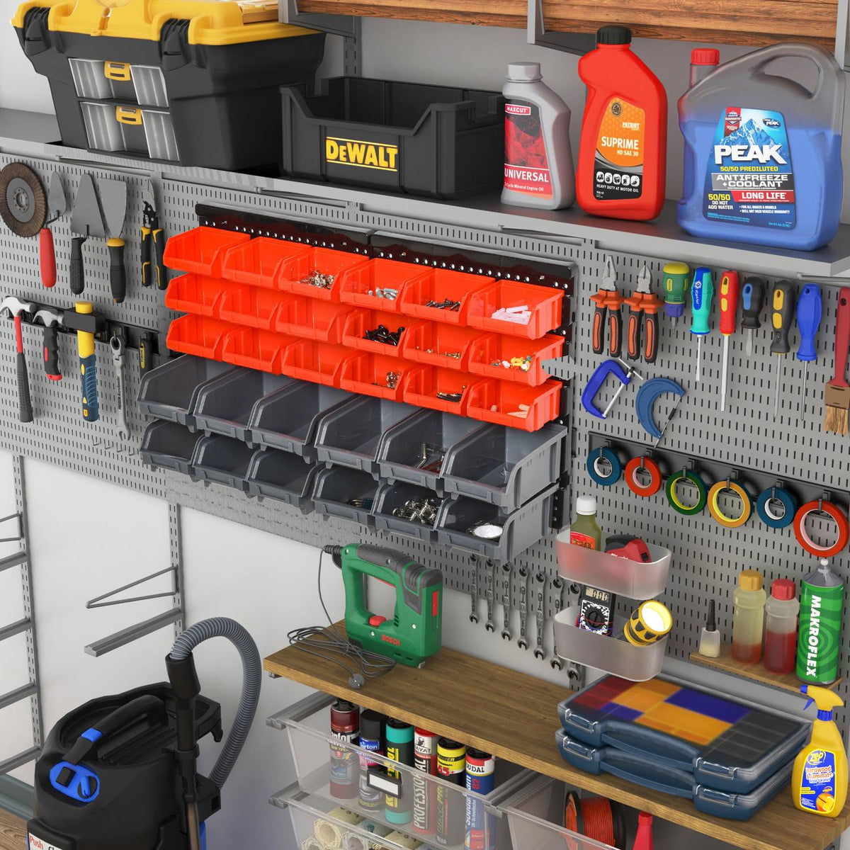 Open Storage Boxes In 2 Sizes, Tool Holders