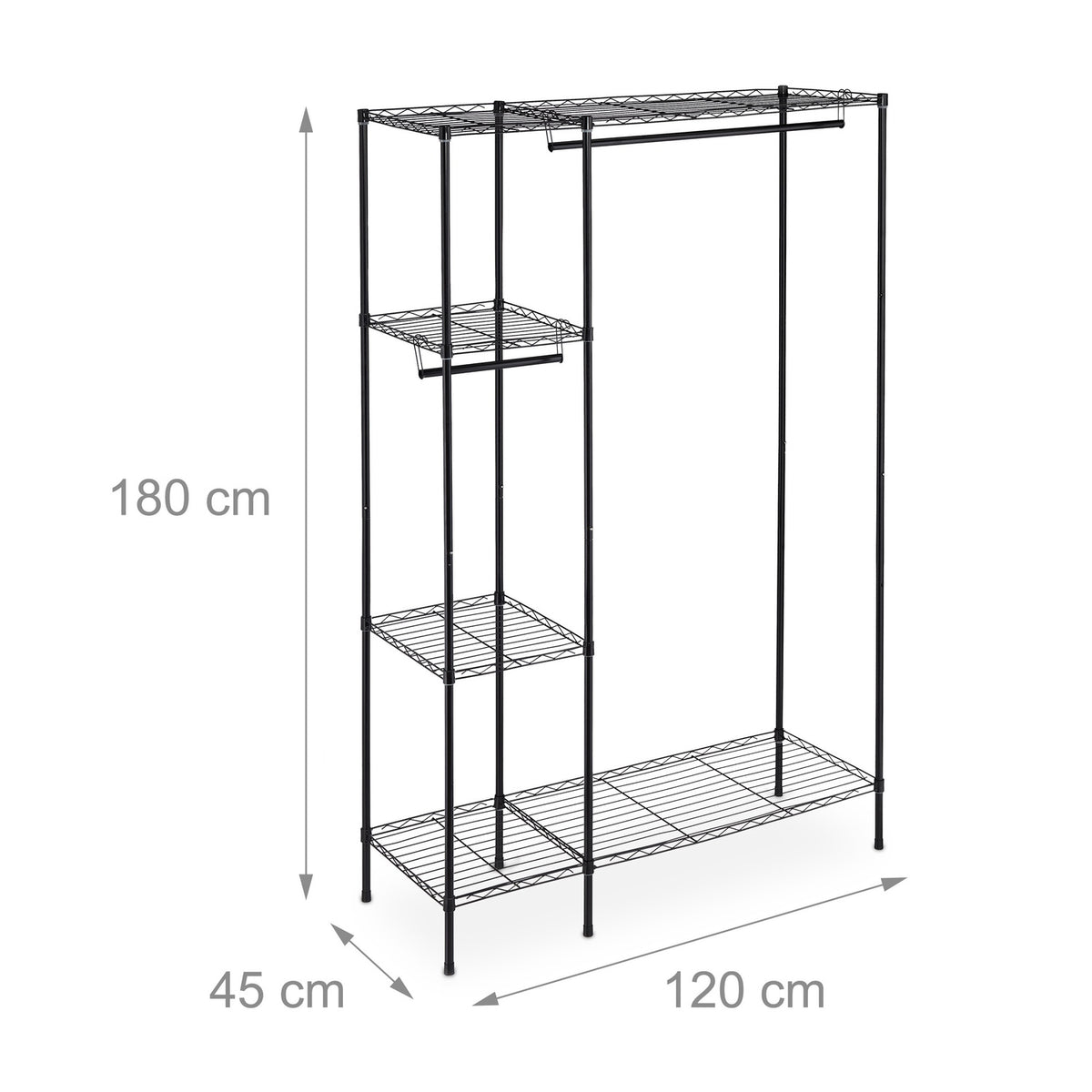 Open wardrobe