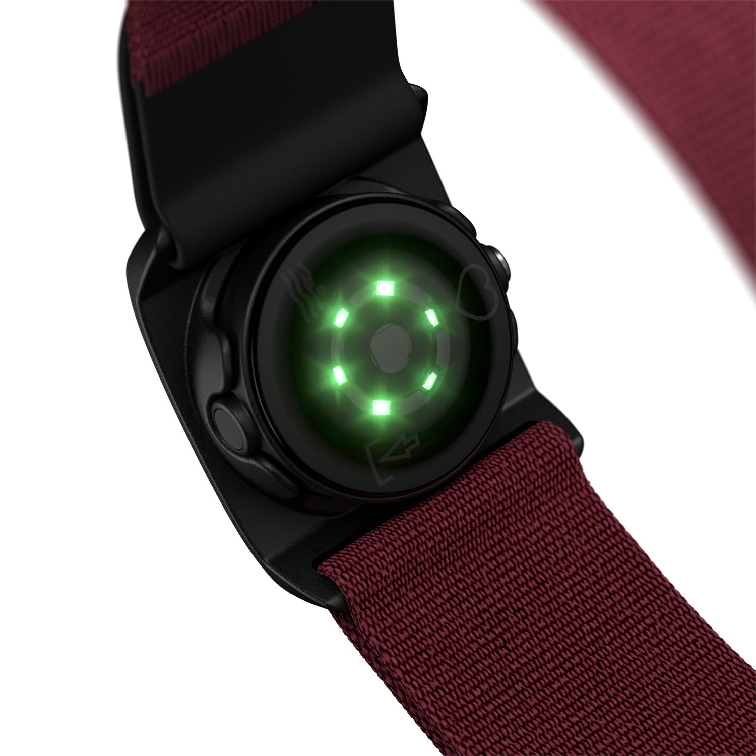 Optical Heart Rate Monitor, Dark Red, M-XXL Size