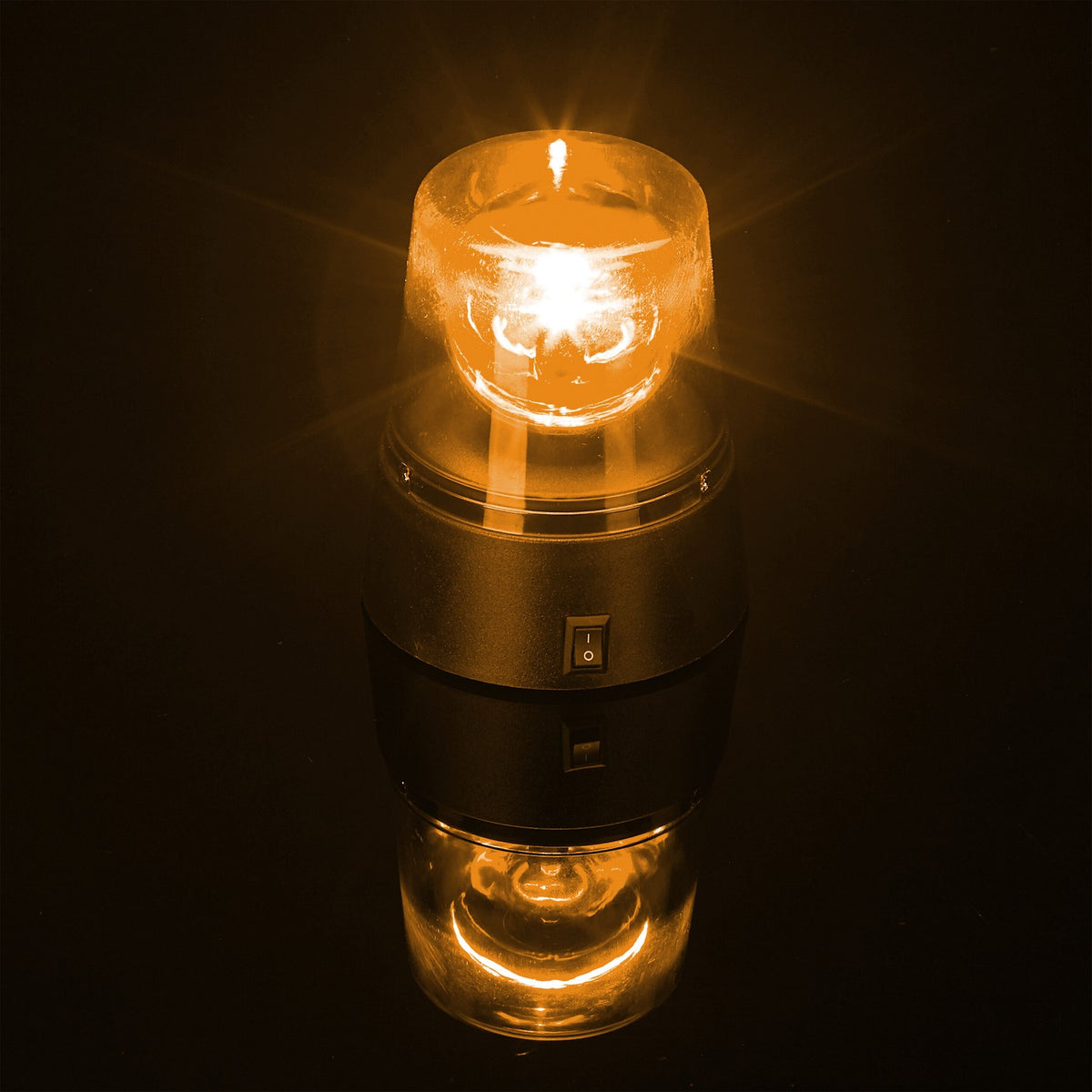 Orange Rotating LED Party Lights, Set of 2