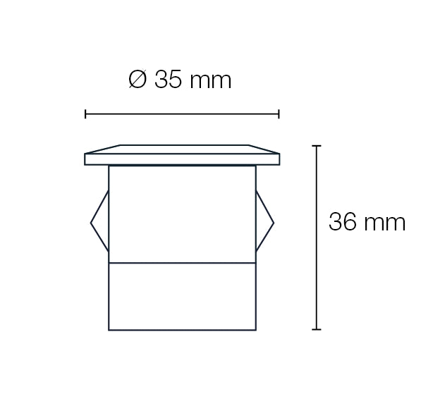 Orion recessed spot 10pcs Black