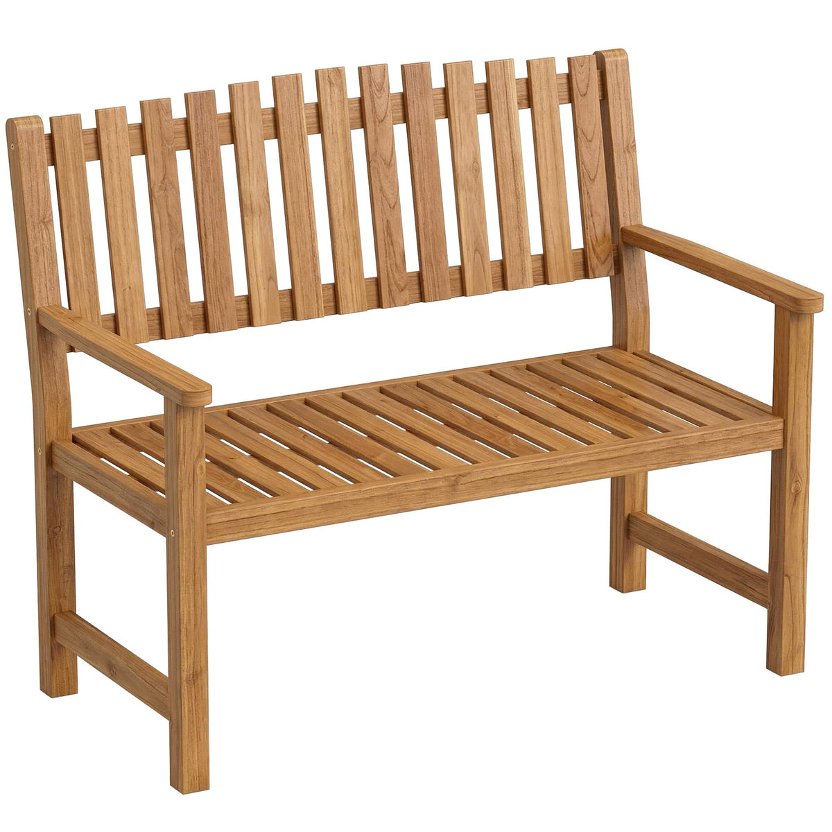 Outdoor 2-Seater Wooden Garden Bench, Acacia, 320 kg Capacity