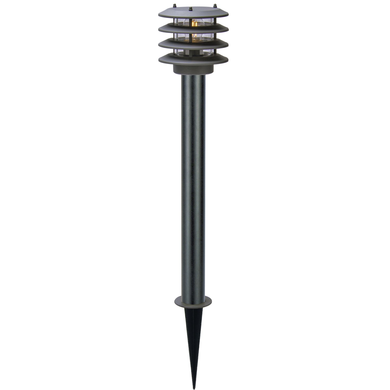 Outdoor Bollard Light, 12V 250lm, Dark Gray IP65