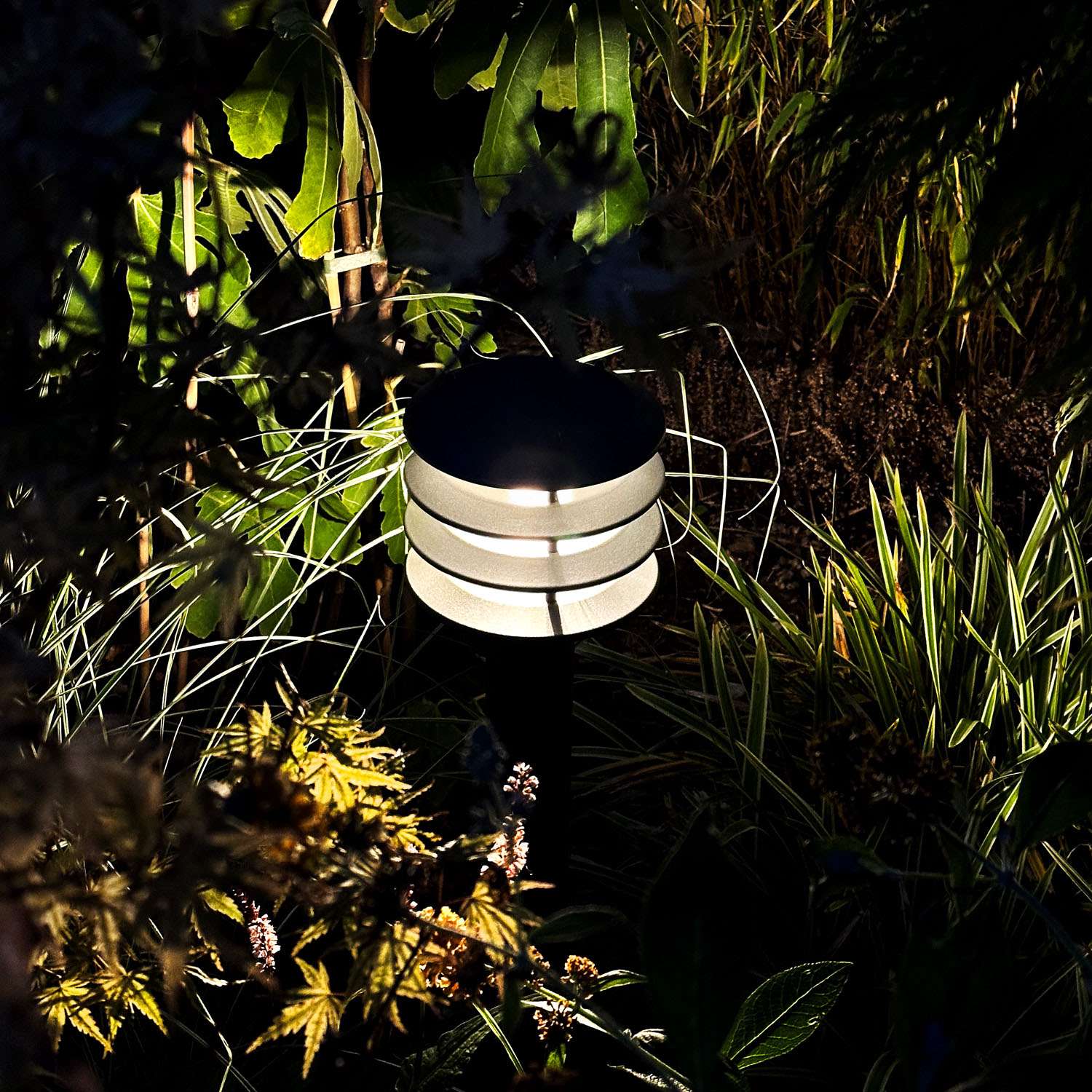 Outdoor Bollard Light, 12V 250lm, Dark Gray IP65