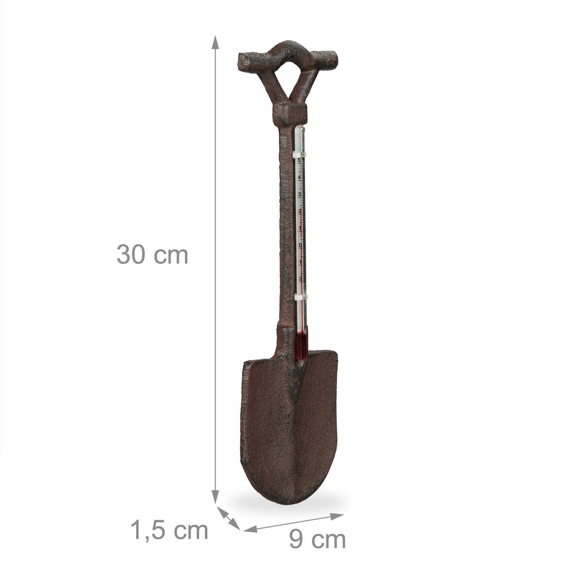 Outdoor Cast Iron Spade Thermometer – Weatherproof