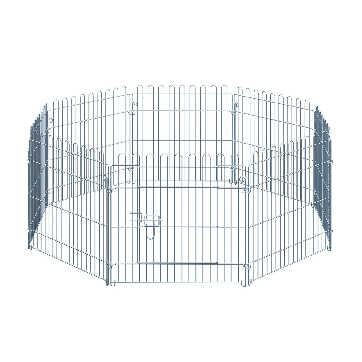 Outdoor Enclosure Puppy Run, Puppy Fence, Playpen, 8 Pieces, W63Xh60 Cm, For Animals