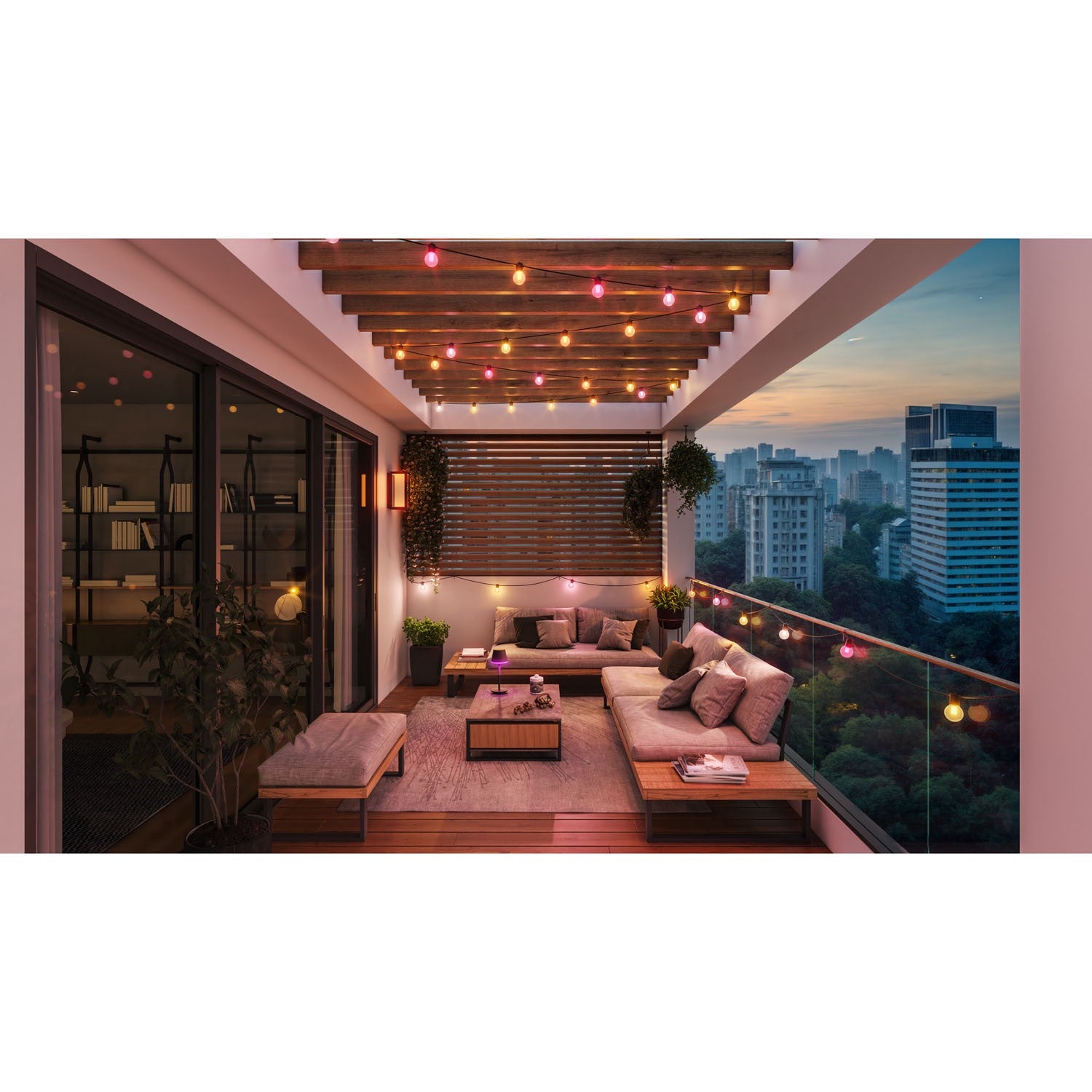 Outdoor LED Globe String Lights 7m, 10 Bulbs