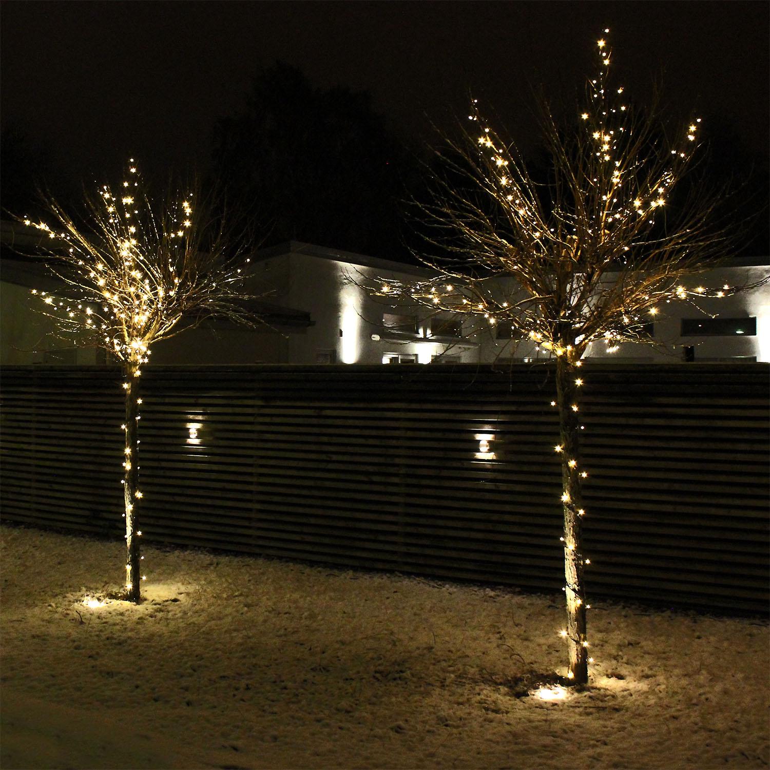 Outdoor LED String Lights 10m, 100 LEDs, Warm White