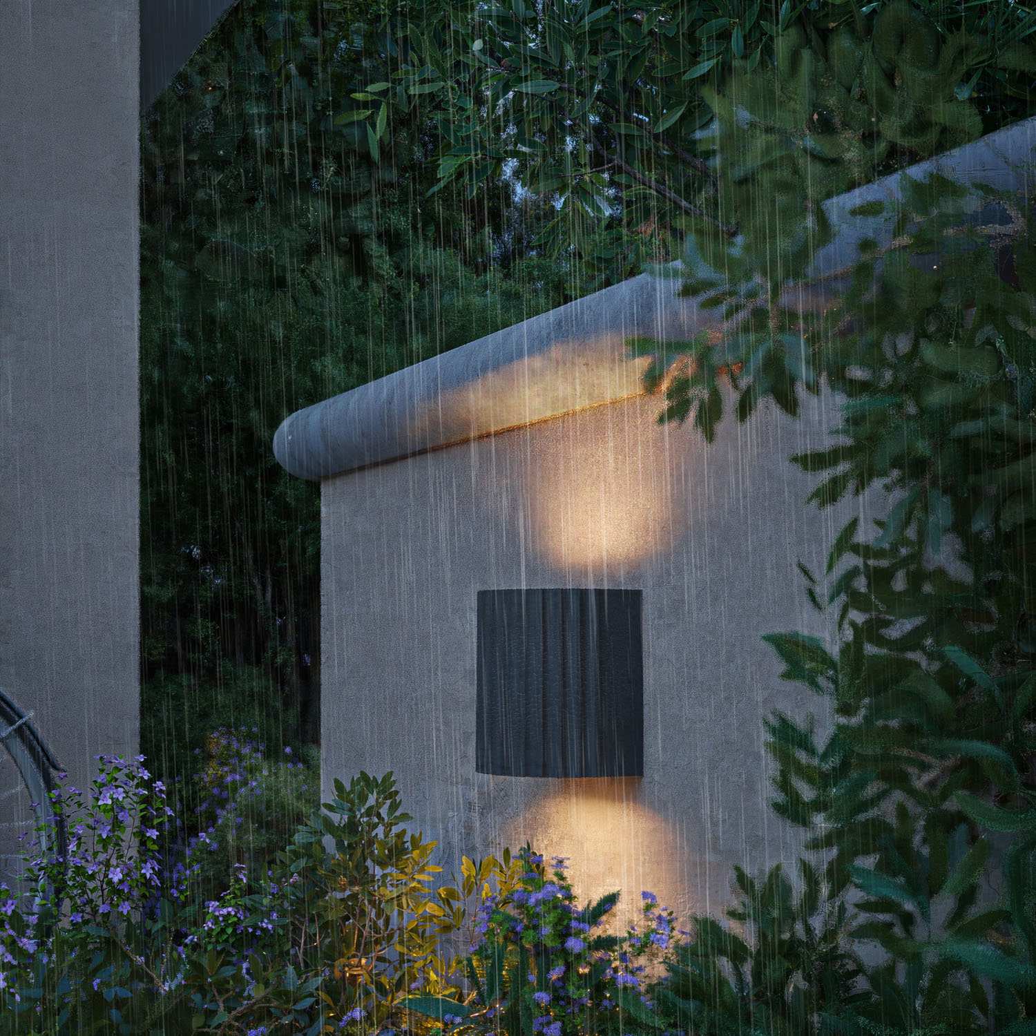 Outdoor LED Wall Light, Dual Beam, Antracit, 800lm