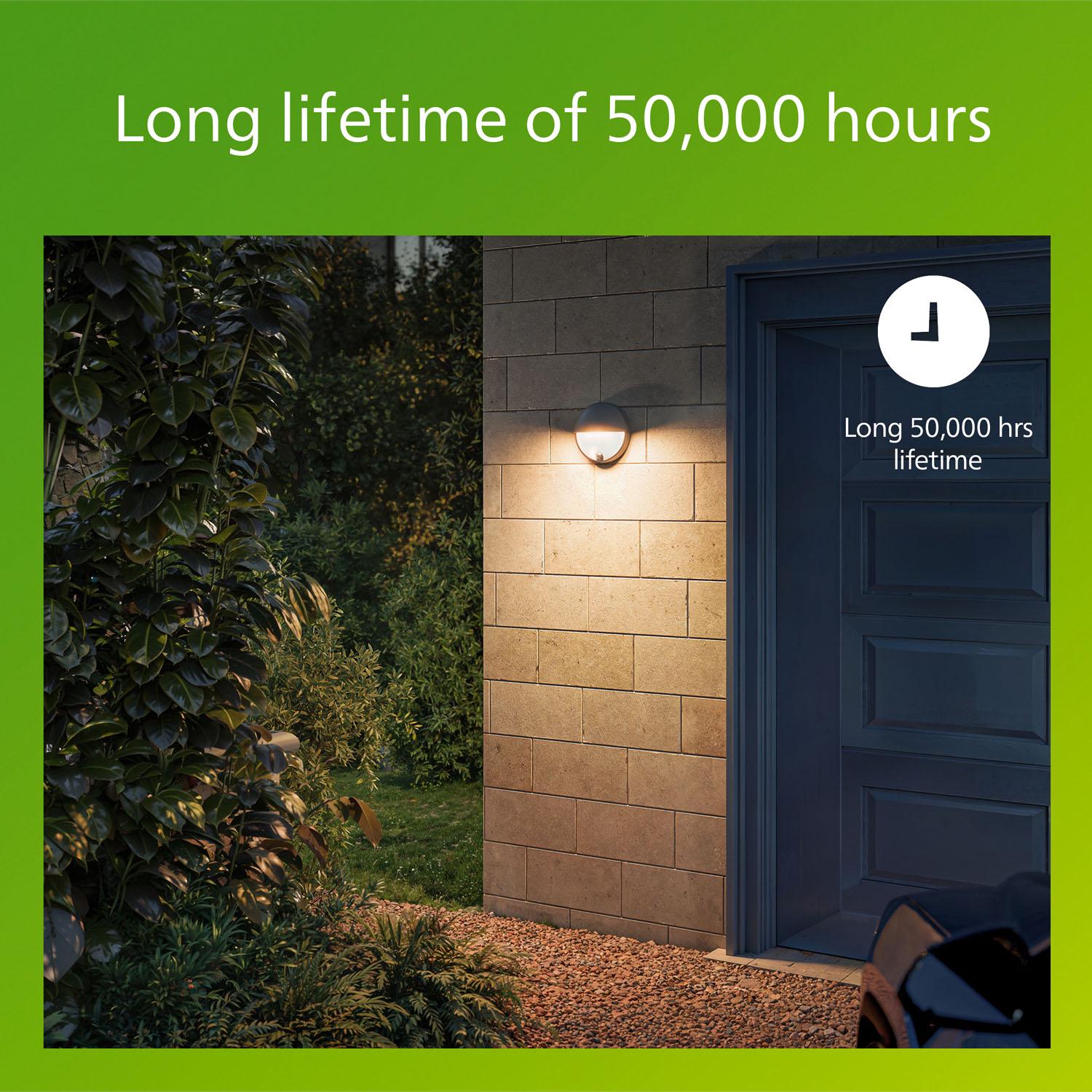 Outdoor LED Wall Light, Motion Sensor, Antracit
