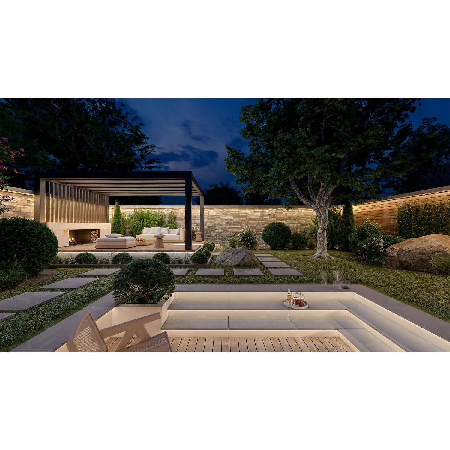 Outdoor Lightstrip, White & Color Gradient, 5m