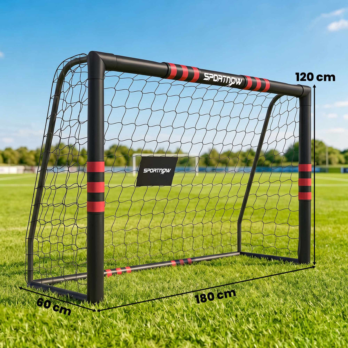 Outdoor Soccer Goal with Net, Foam Padding – 180x120 cm