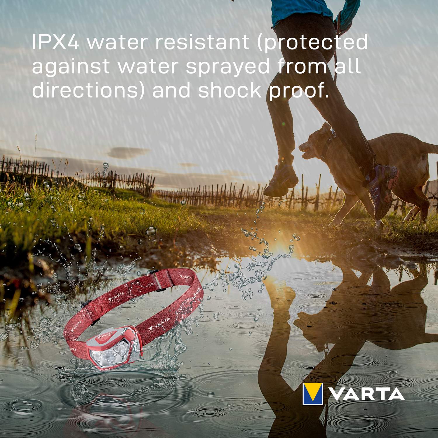 Outdoor Sports H20 Pro Headlamp 200 lm Red