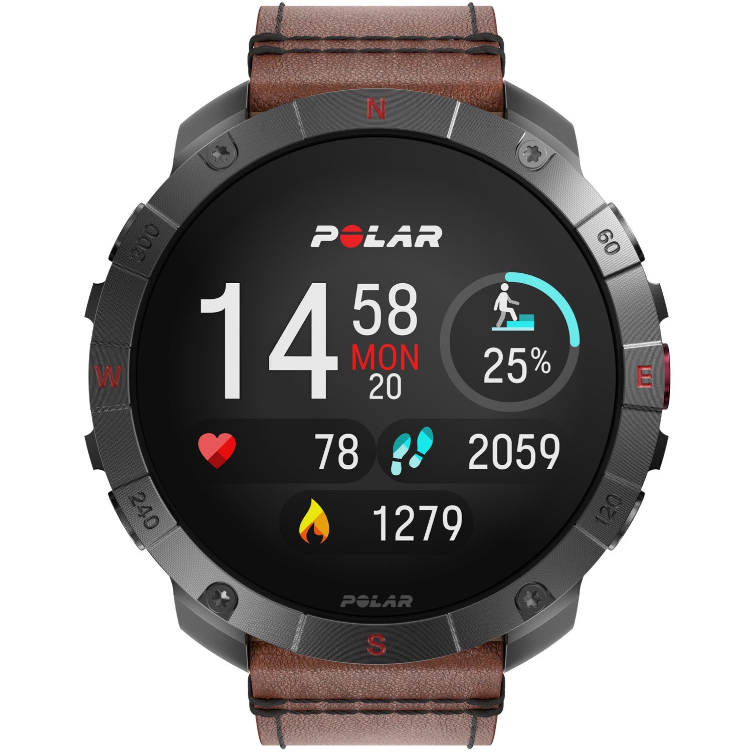 Outdoor Sports Watch, Titanium, AMOLED Sapphire Display