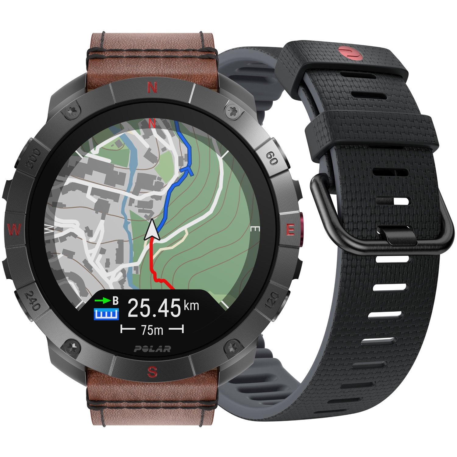 Outdoor Sports Watch, Titanium, AMOLED Sapphire Display
