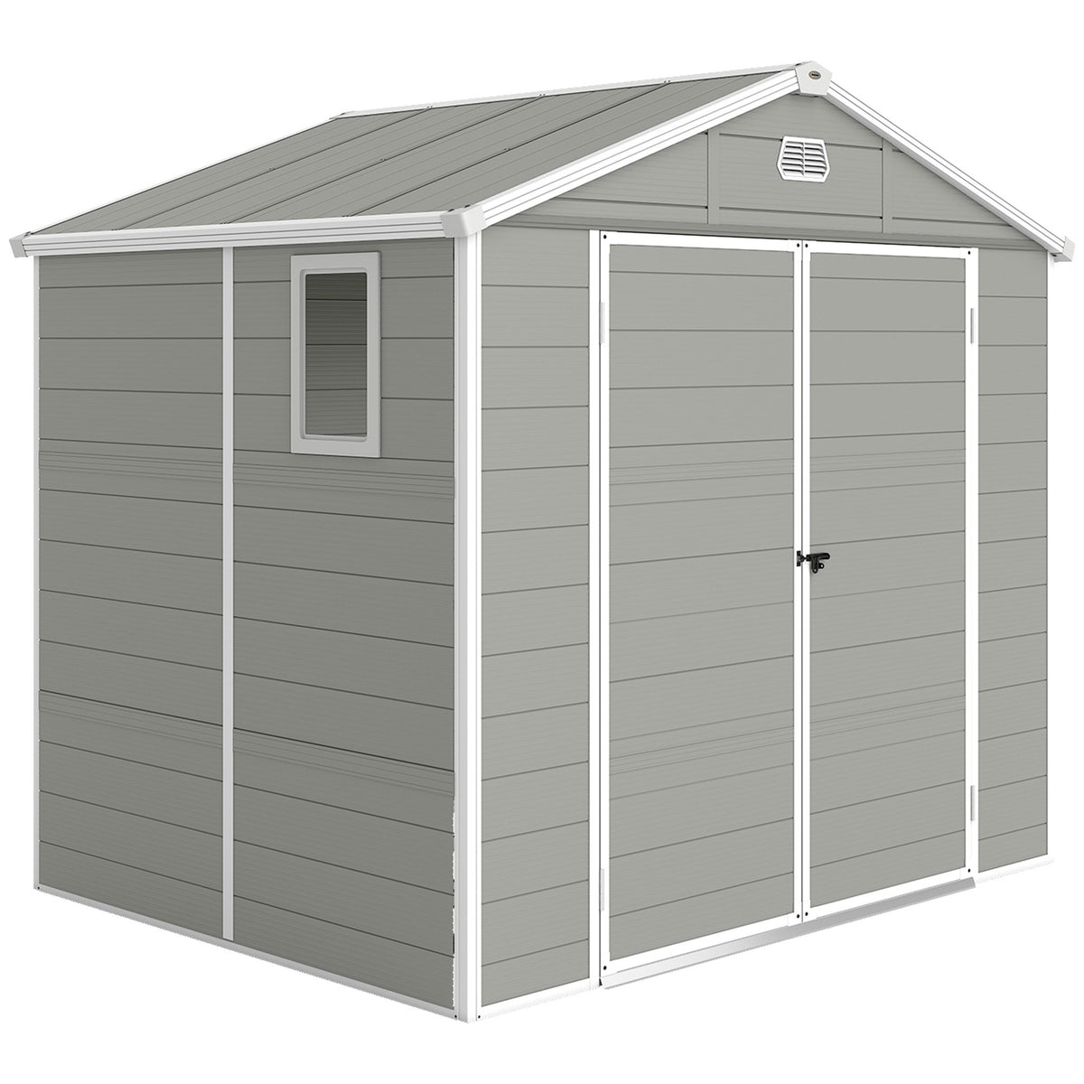 Outdoor Storage Shed, 4.1m², Polypropylene, 240x190x228 cm
