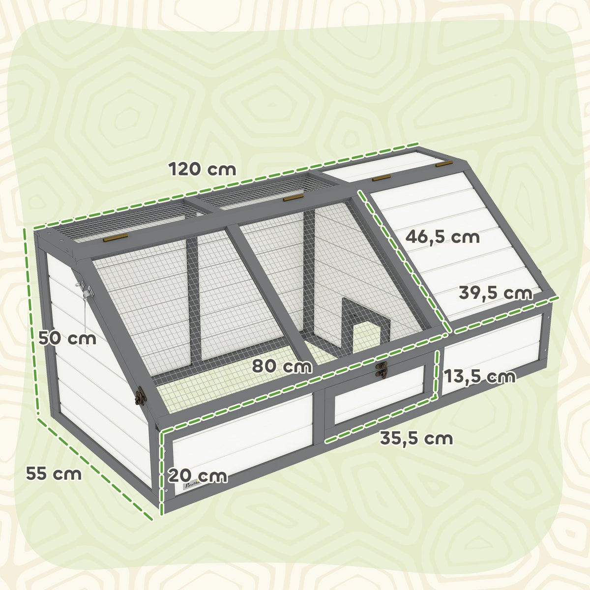Outdoor Tortoise Enclosure, Bottomless, Easy Access