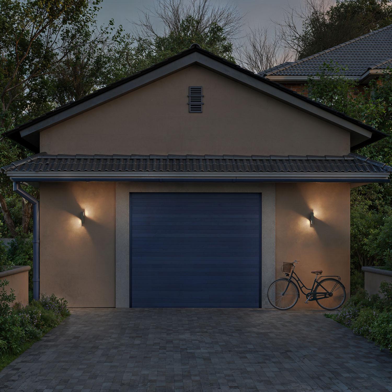 Outdoor Wall Light, Dual Up/Down LED, Anthracite