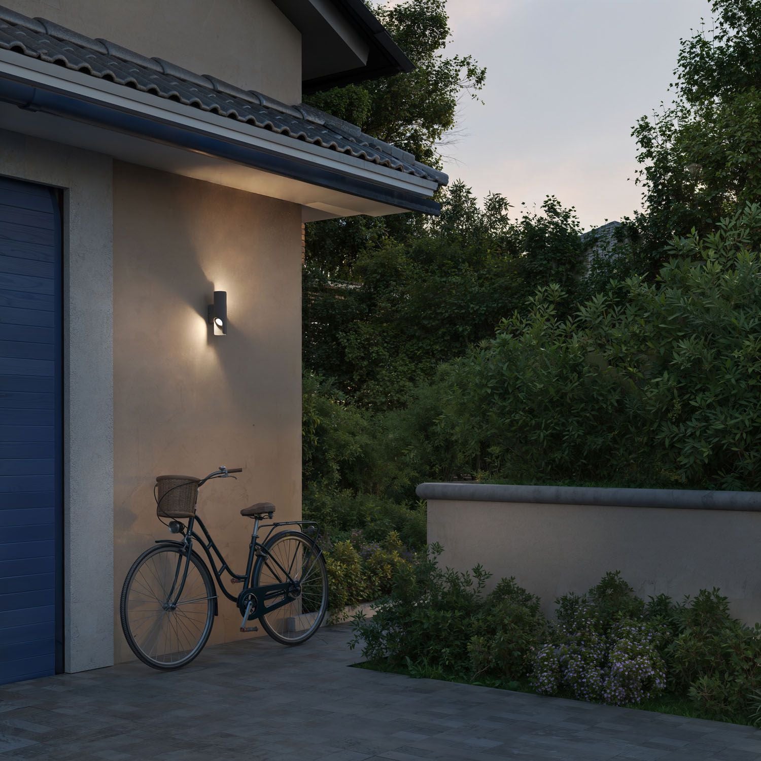 Outdoor Wall Light, Dual Up/Down LED, Anthracite