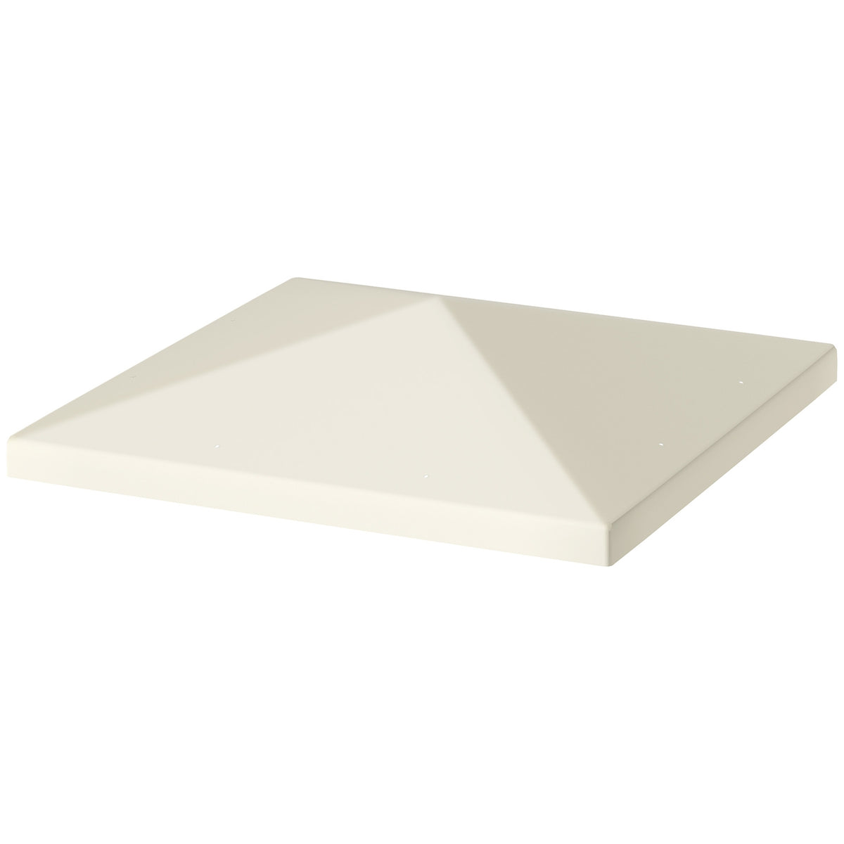 Outsuuny Replacement Roof for Gazebo 3x3m Waterproof Gazebo Roof Replacement Cover for Garden Gazebo Oxford Fabric Replacement Parts 370gsm Cream White