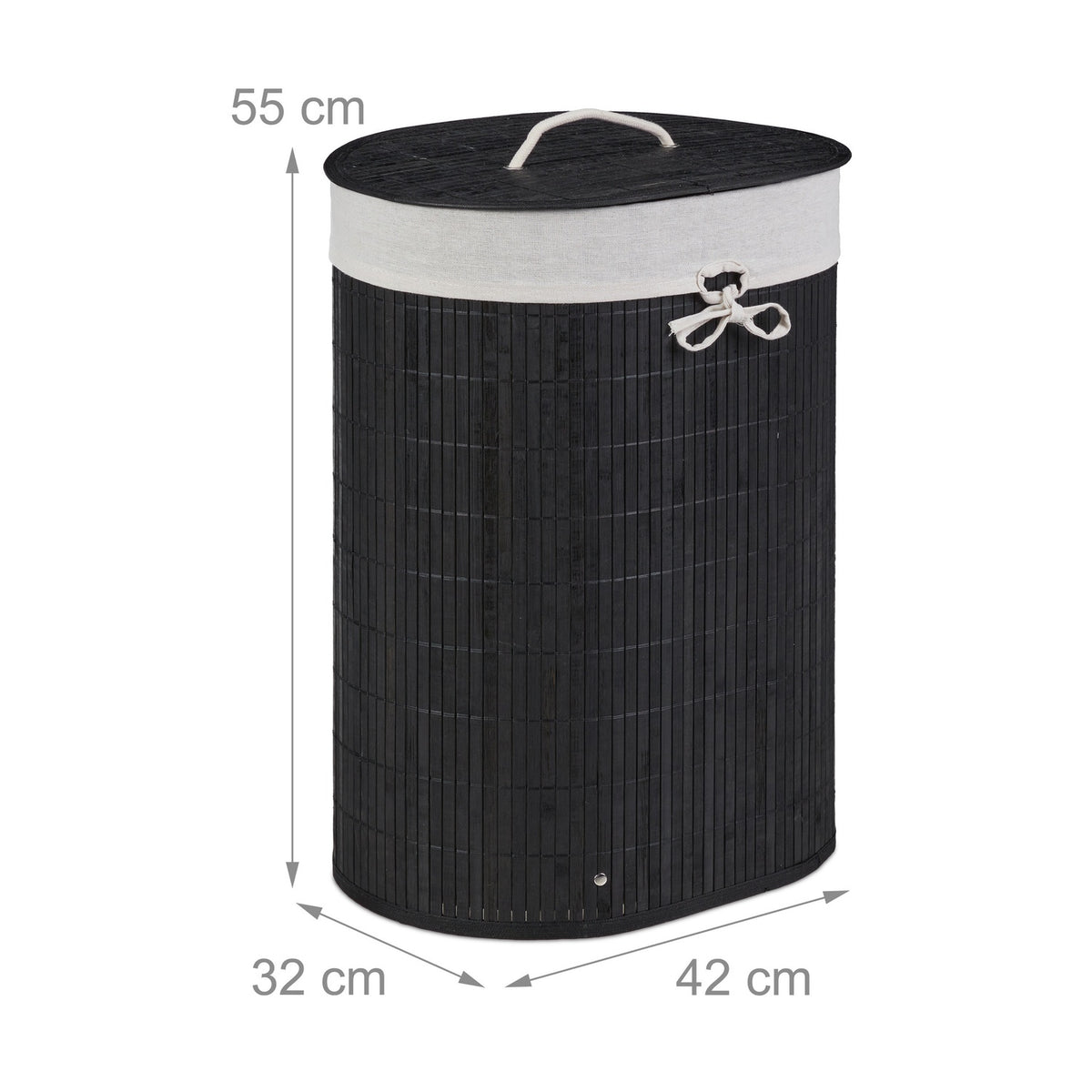 Oval laundry basket