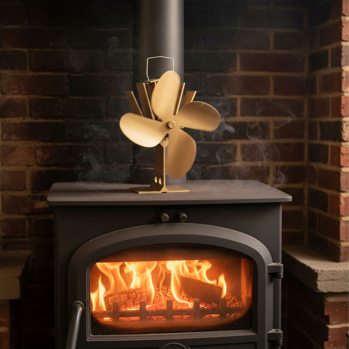 Oven fan without electricity