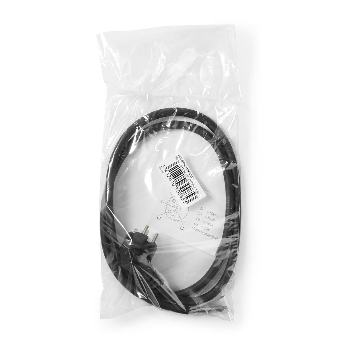 Oven power cord | Perilex | Open | 1.50 m | Black